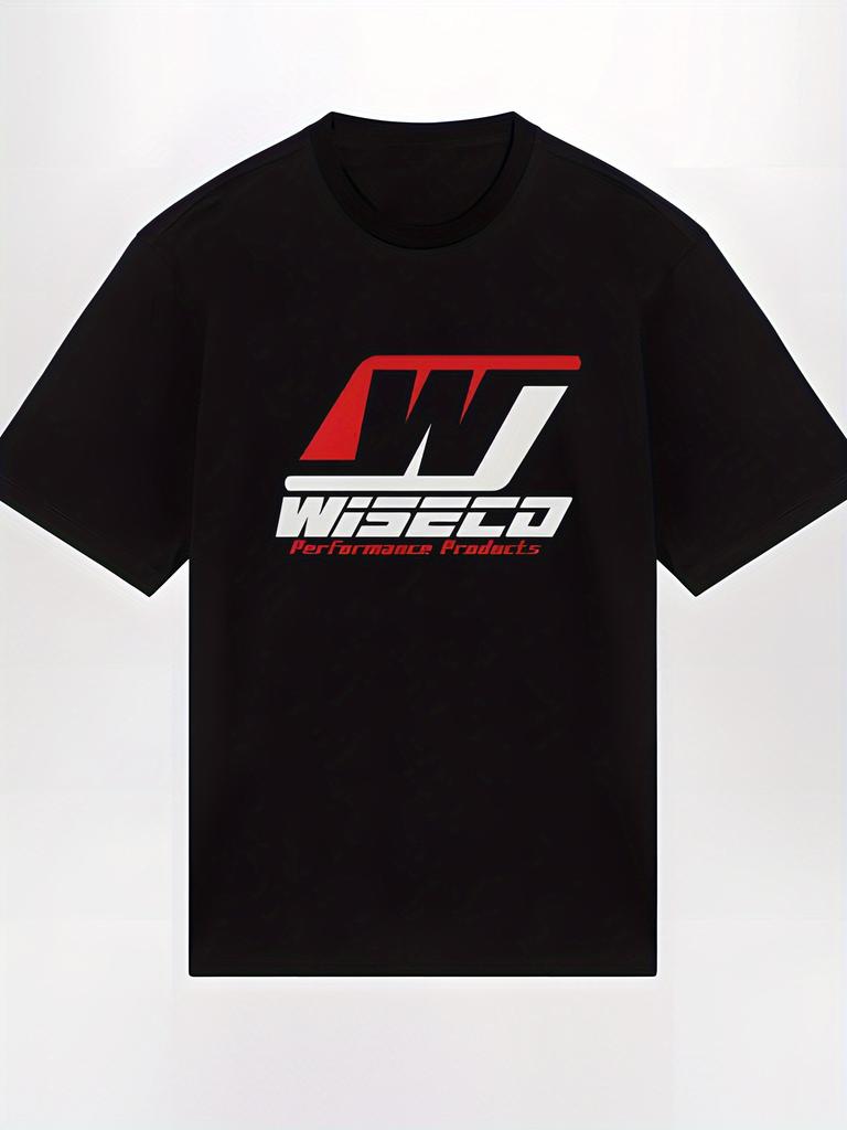 Wiseco Performance Graphic T-shirt - Black with Red & White Print
