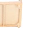 1:12 Dollhouse Double Bed Oak Miniature Furniture Doll House Decoration Accessories