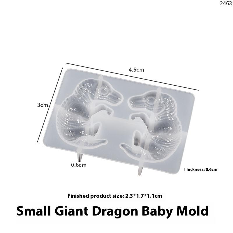 1 Piece DIY Dragon Animal Candle Craft Ornaments 3D Dragon Egg Silicone Resin Mold Home Decoration