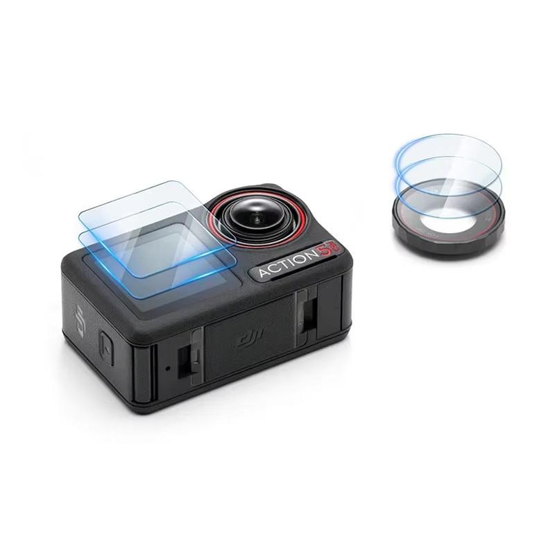 Tempered Glass For DJI Action 5 Pro Lens Protective Film HD Screen Tempering Glass Film For DJI Osmo Action 5 Pro Accessories