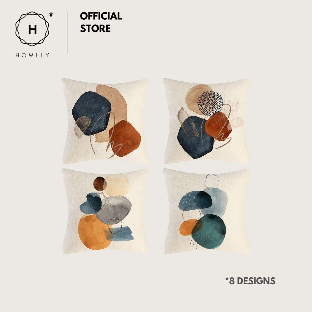 Homlly Dotti Abstract Mid Century Cushion Pillow Cover (X2PCS)