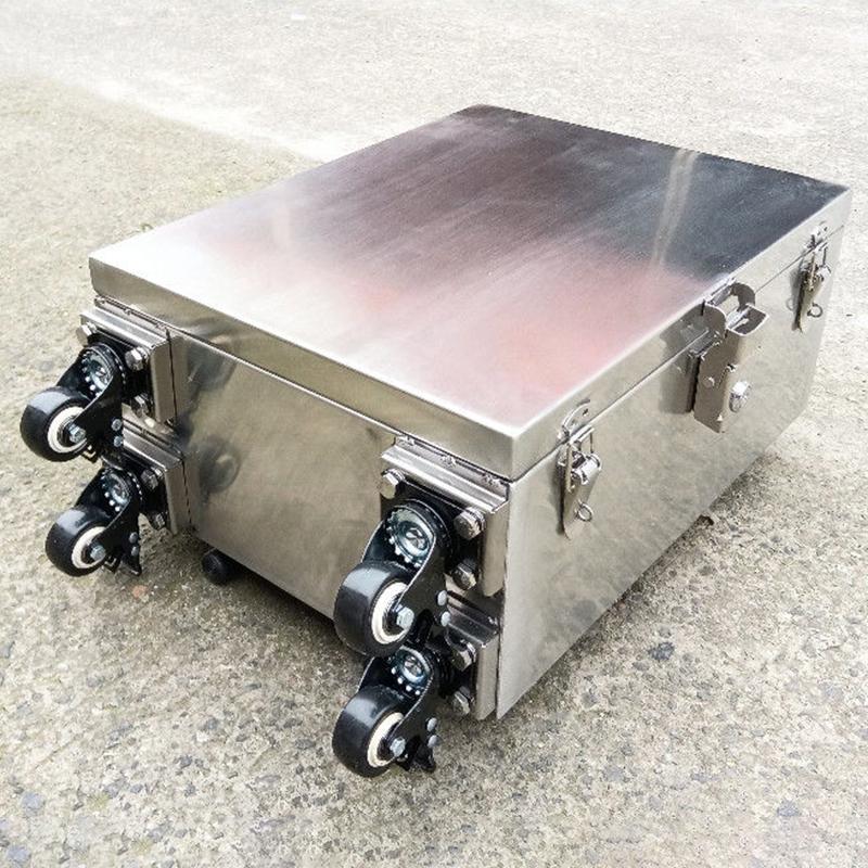Large Capacity Tool Trolley Case Stainless Steel Tool Box Multi-functional Tools Storage Box Waterproof Hardware Organizer Boxes