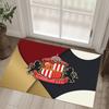 Sunderland Football Design Crystal Velvet Carpet Cozy Non?Slip Printed Rug For Bedroom Living Room Entrance