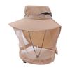 Casual Foldable Bee Mosquito Hat Wide Brim Insect Proof Net Cover Fisherman Hat Face Covering Sun Hat Sun Protection Hat Camping