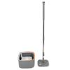 Mop Bucket Set with 2 Pieces Cloth 360 Degree Rotating Microfiber Mop Tool Dry and Wet Floor Mopping