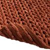 Tapis de bain - EDEN - Arielle - Chenille relief - 50 x 80 cm - Terracotta