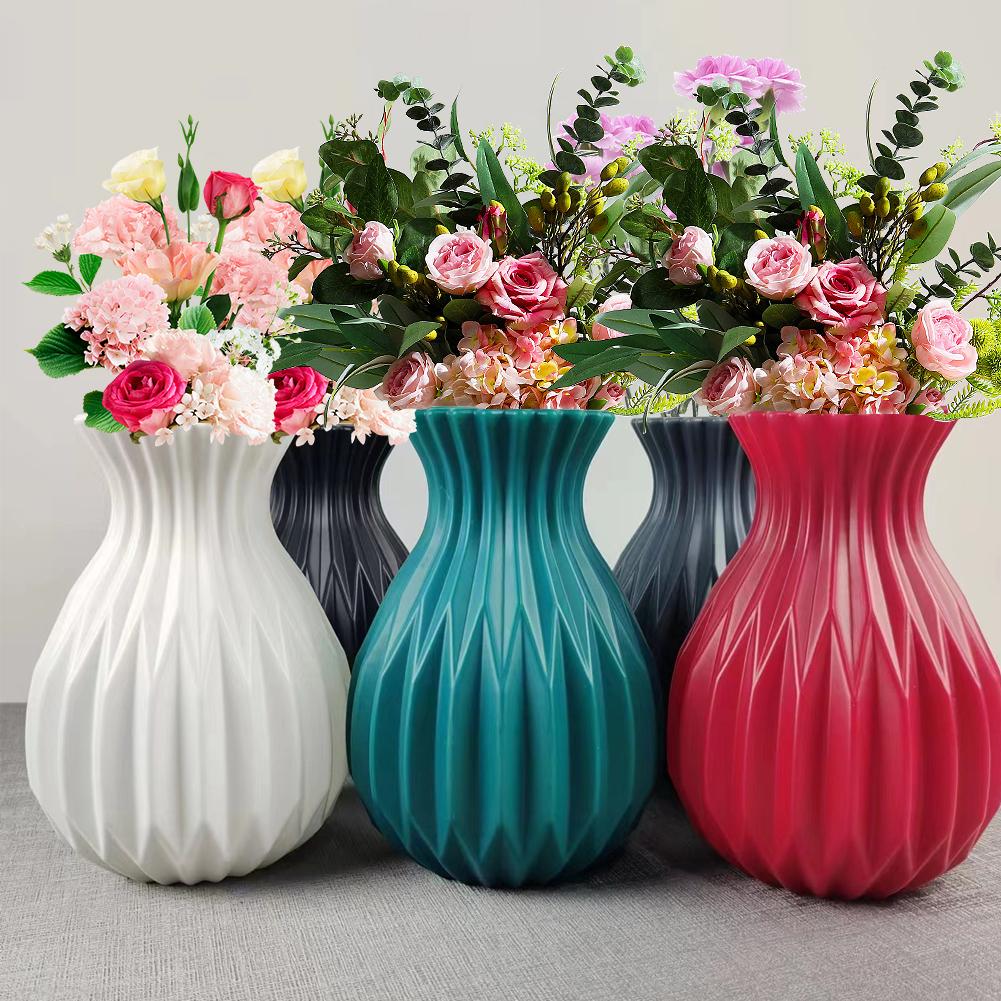 Imitation Ceramics Plastic Vase Creative Flower Arrangement Decoration