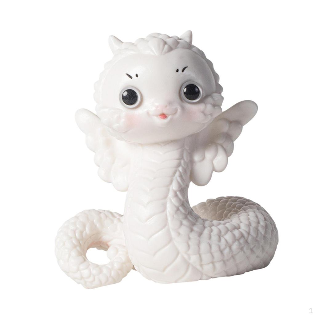 Snake Statue Tea Pet Collection Trays Accessories Animal Sculpture Ceramic Ornament for Tearoom