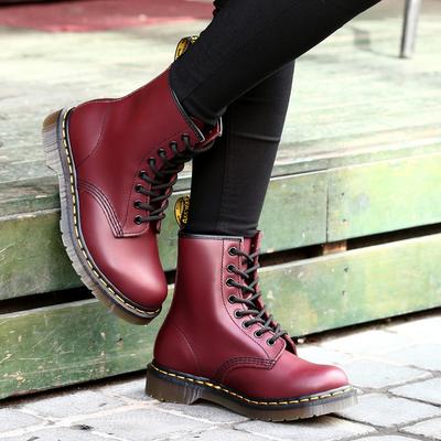 Four Seasons Men's Models High Top Martin Boots British Style Heightening Waterproof Non Slip Low Heel Comfortable Boots