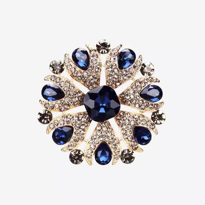 Spilla Floreale di Diamanti Retrò Femminilità di Alta Gamma Spilla di Cristallo Moda Lusso Spilla Atmosferica Con Accessori