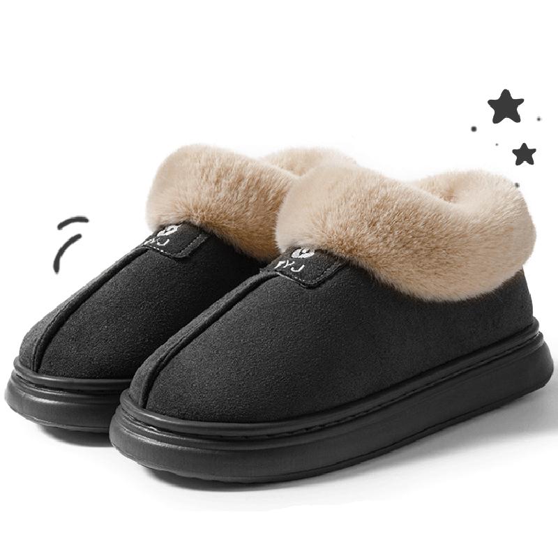 Fashion Fluffy Fur Platform Snow Boots Women 2025 Thicken Plush Warm Cotton Padded Shoes Woman Thick Sole Non Slip Winter Boots Ladies
