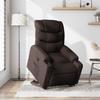 Recliner Chair with Lift Assist Dark Brown Fabric