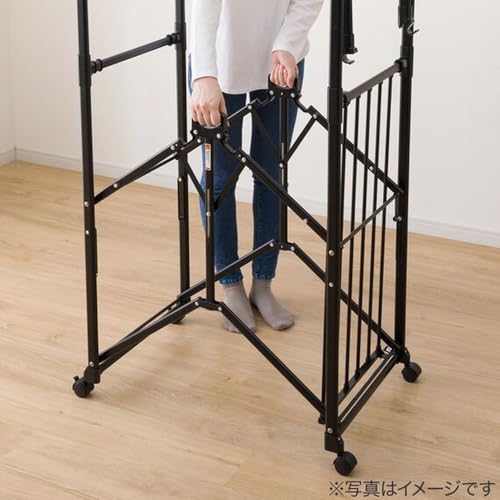 NITORI (NITORI) Foldable Large Capacity Indoor Clothes Dryer, Black, FC08 2112200000075