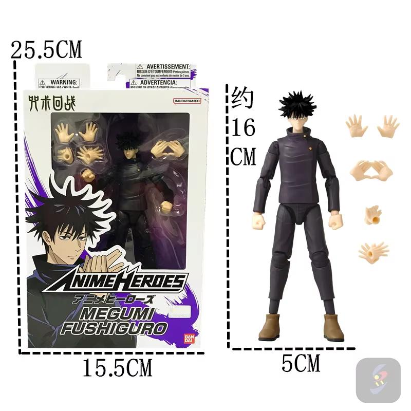 Durable 14-16cm Jujutsu Kaisen Anime Action Figures Set Gojo Satoru Itadori Yuji Fushiguro Megumi Pvc Model Collection Desktop Decoratio