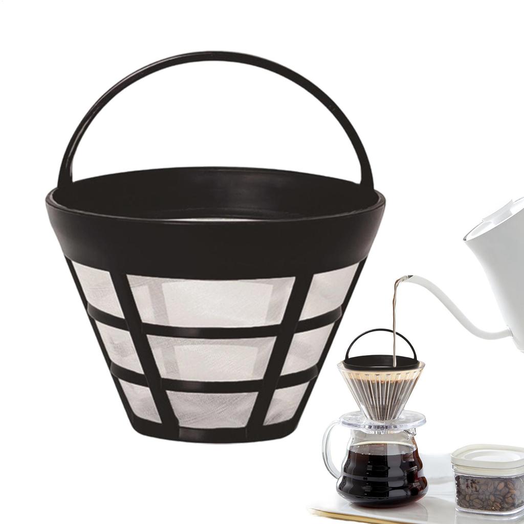 Coffee Filter Cone Mesh Reusable Strainer Replacement Part Coffee Maker Filter for Kitchen Commercial Cafe Workplace Travel