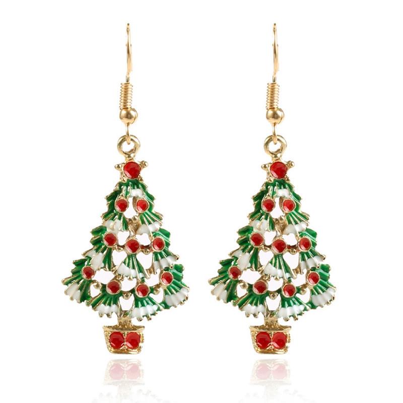 Top-Selling Christmas Dangle Earrings – Santa, Snowman, Reindeer, Snowflake, Candy Cane, and Tree Designs