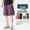 Herren Trendy Sommer Locker Gerade Cargo-Shorts - Nylon Eis Seide, Mittellang, Lässige Passform