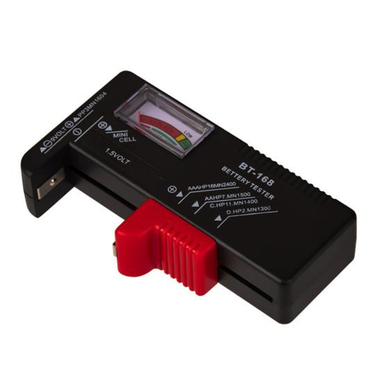 BT-168 Small Battery Tester Professional Simple Use No Battery Required High Precision Battery Checker for 1.5V 9V Button Cell Battery