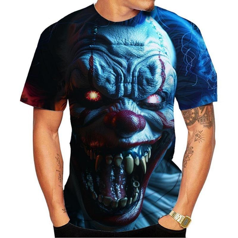 

New Fashion Men/Women Kids Short Sleeve T shirt 3D Printed Joker Pattern T-shirt Street wear Unisex Novelty Fashion Top 100-6XL S