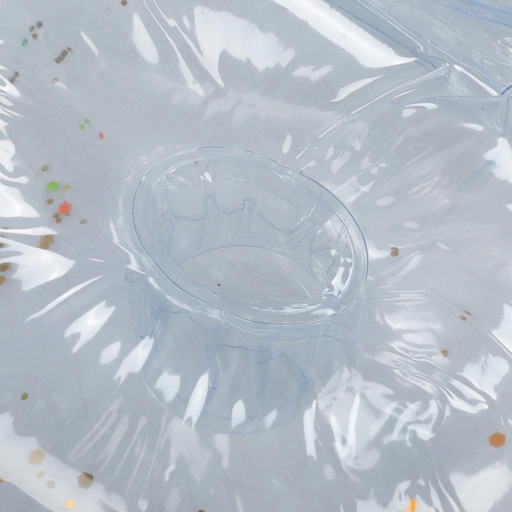 Durable Inflatable Pool Float Cushion Bed Mattresses Summer Water Toy with Gold Paillette