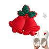 Detachable Christmas Shoe Buckle: PVC Flower Decoration for Hole Shoes