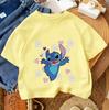 Daily Casual Kids T Shirt Stitch Fashion Cartoon Print For Boys Girls Summer Street Style Outfit