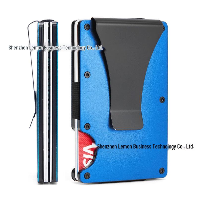 Ultra-Thin RFID Aluminum Alloy Anti-Theft Card Holder Wallet