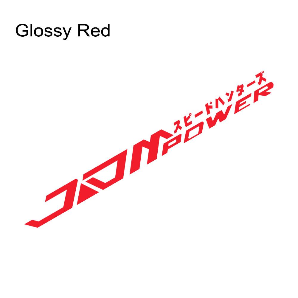 JDM Japanese Racing Vinyl Decal for Car Windshield Waterproof Non-Fading Self-Adhesive Car Sticker Auto Decoration Accessories