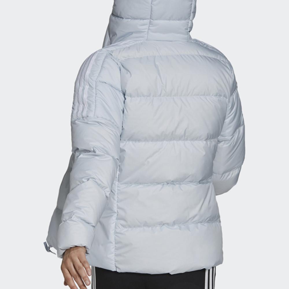 Adidas Sports Casual Warm Hooded Down Jacket Women Jacket Light-Blue GT9166
