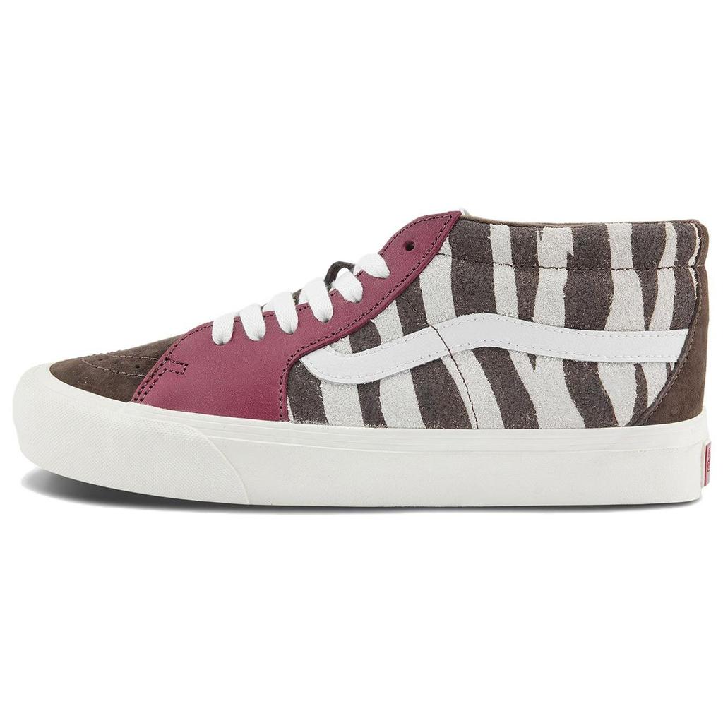 Vans Sk8 Vr3 Lx Comfortable Versatile Casual Mid-Top Skate Shoes Unisex Sneakers Brown VN000C4W9D0