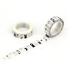NEW 1PC 10M Decorative Black and White Japanese Washi Tape Set DIY Journaling Adhesive Moon Masking Tape Cute Stationery