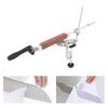 Professional Knife Sharpener Rotating Flip Design Fixed Angle Knife Adjustable Knife Sharpening Kit with 10 Wet Stones for Fine Grinding and Cleaning