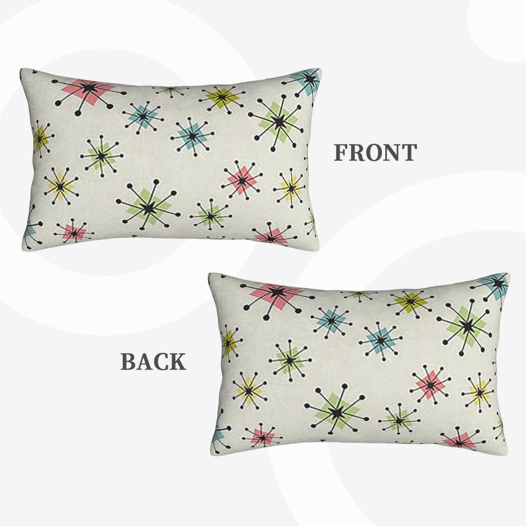 Atomic Era Graphic Rectangle Pillowcase Cushion Cover Decorative Bedroom Bed Home Comfort Throw Pillow