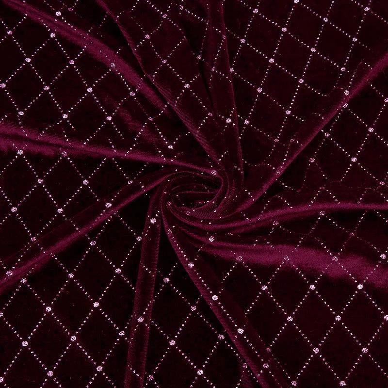 Velvet Gold Hot Stamping Fabric Silver Starry Stripes Star Bronzing Fabric for DIY Dress High-End Bride Dresses Sewing Cloth