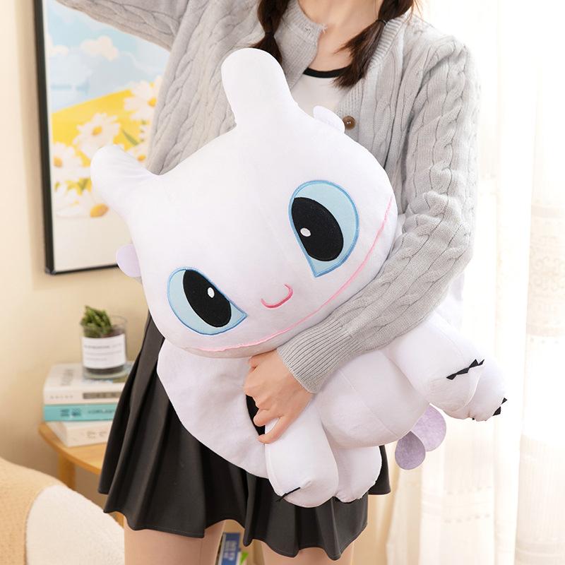 Popular Night Fury Toothless Doll Black Dragon White Dragon Plush Toy Dragon Training Master Doll Ragdoll