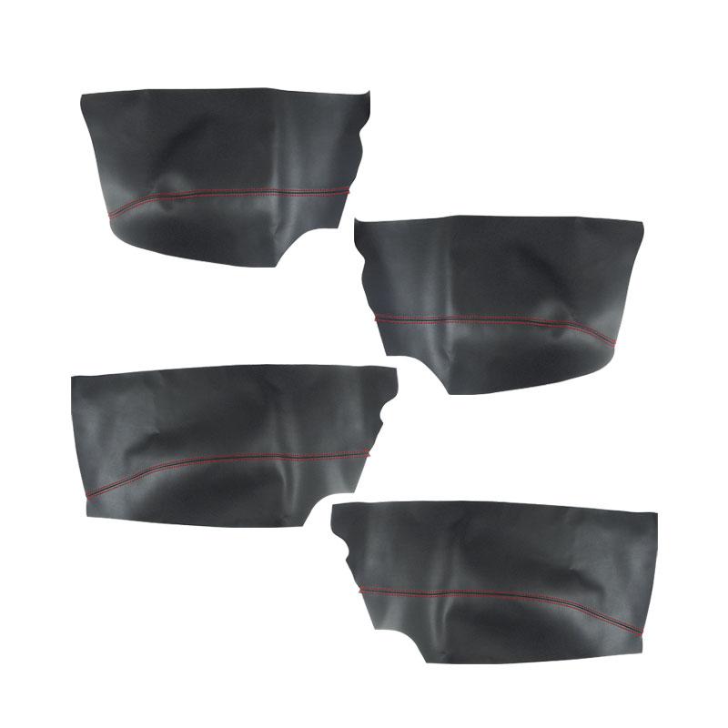 For Toyota Verso 2009 - 2013 2014 2015 Microfiber Leather Door Armrest Panel Cover with Mount Fittings Car Interior