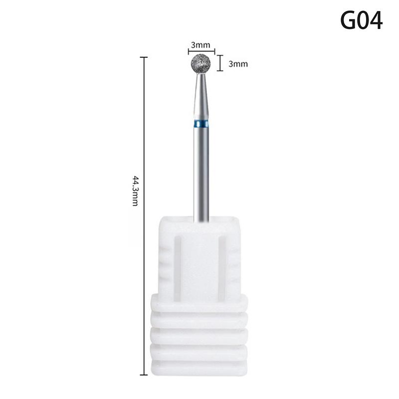 Diamond Nail Drill Bit Mill Cutter All For Manicure Machine Bit Tools Accessories Cuticle Clean For Removing Nail Gel