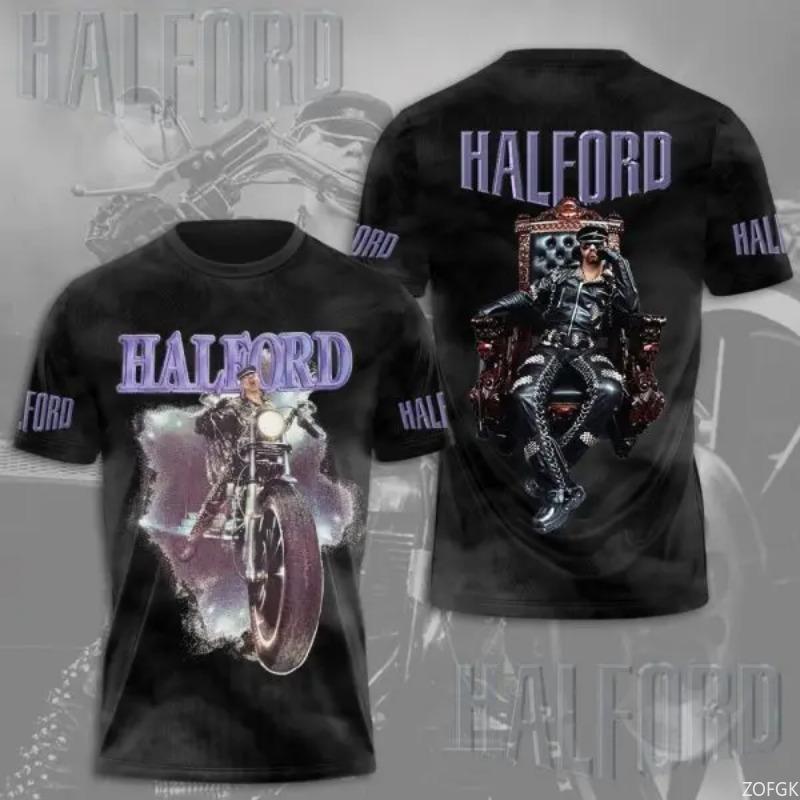 Judas Priest Band 3d Print T-shirt Men Women Fashion O-Neck Short Sleeve Tops Tees Rock Music Clothing Hip Hop Tshirt Male