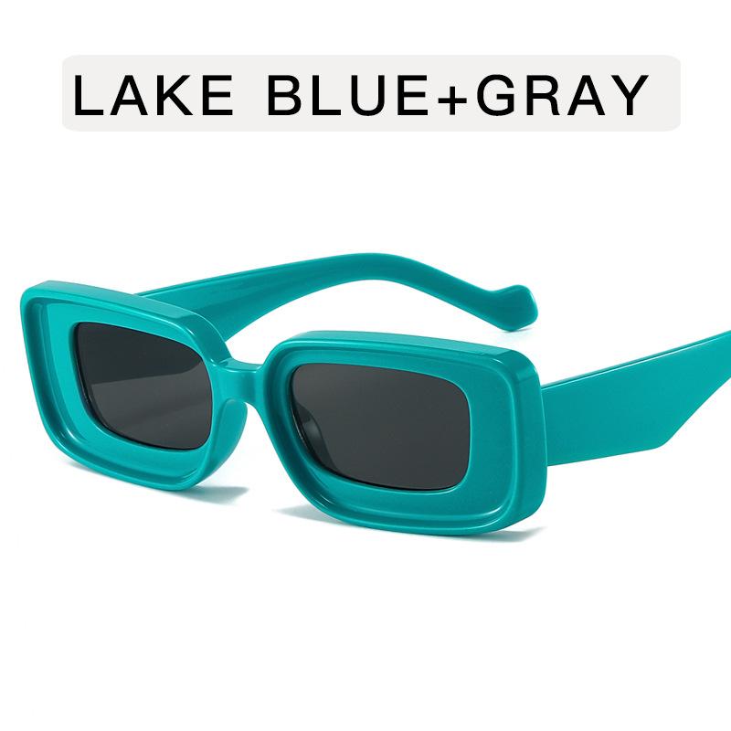 European American Stylish Sun Glasses Man Rectangle Shape Anti-glare Woman Sunglasses Vintage Stylish Female Sunglass