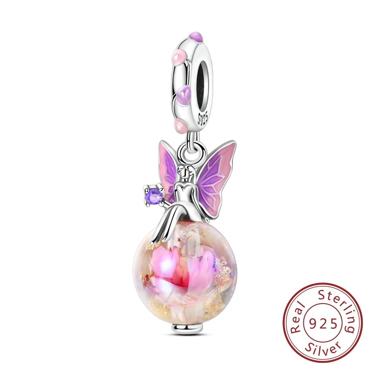 

Новинка Медь Бабочка Эльф Подвески Шармы Ювелирные изделия Подходят для Оригинального Браслета для Женщин DIY Подарок