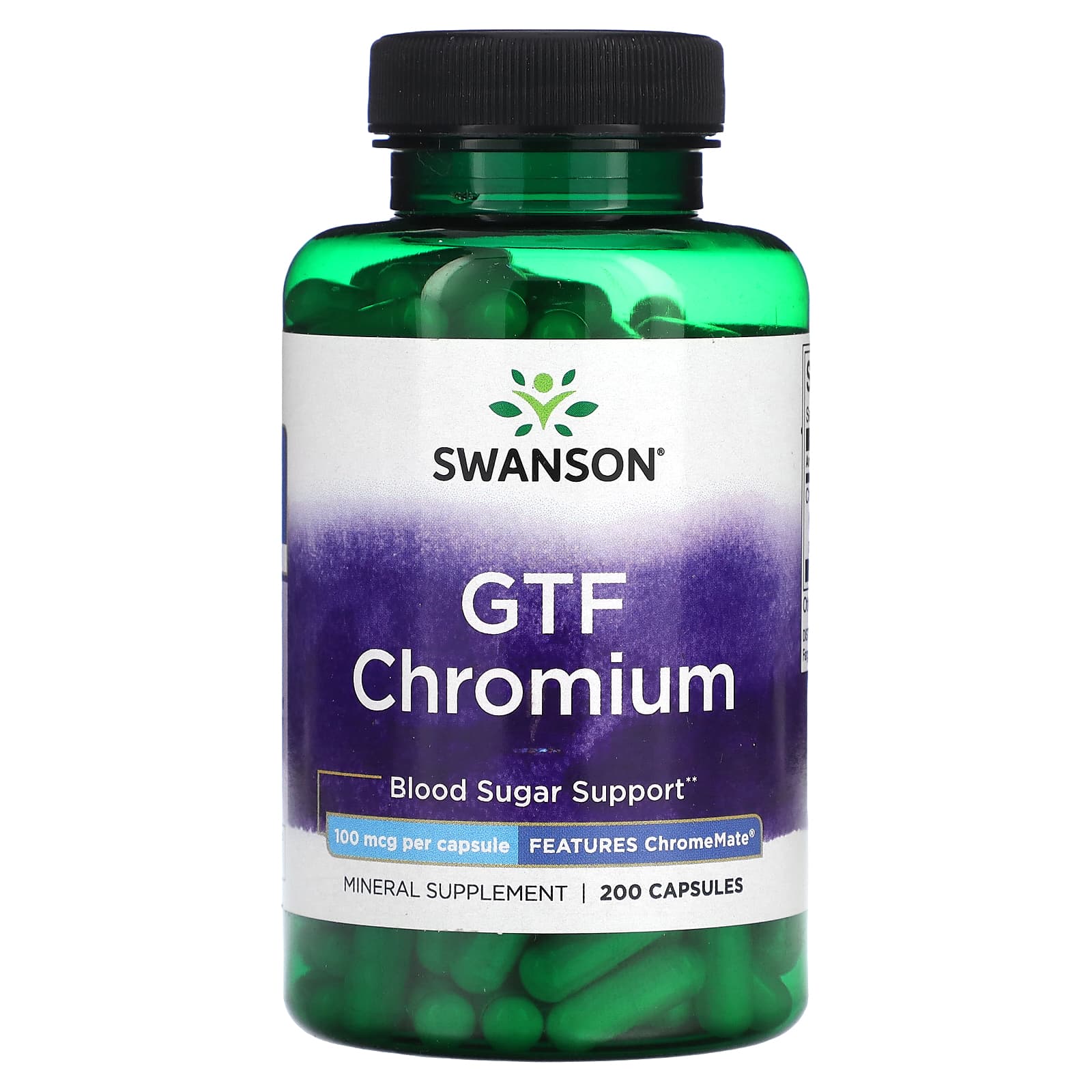 

Gtf Chromium, 100Mcg, 200 Capsules