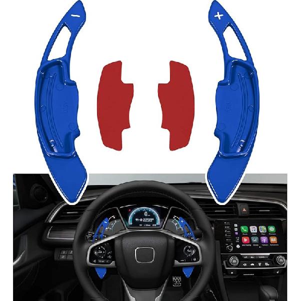 Red Sports Aluminum Steering Wheel Paddle Shifter Extension Cover Trim Interior Accessories For Honda Accord Civic Ight CR-V