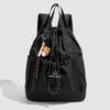 Schoolbag New Japanese Outdoor Hiking Korean Edition Fashion Drawstring Backpack Folded Nylon Leisure Backpack