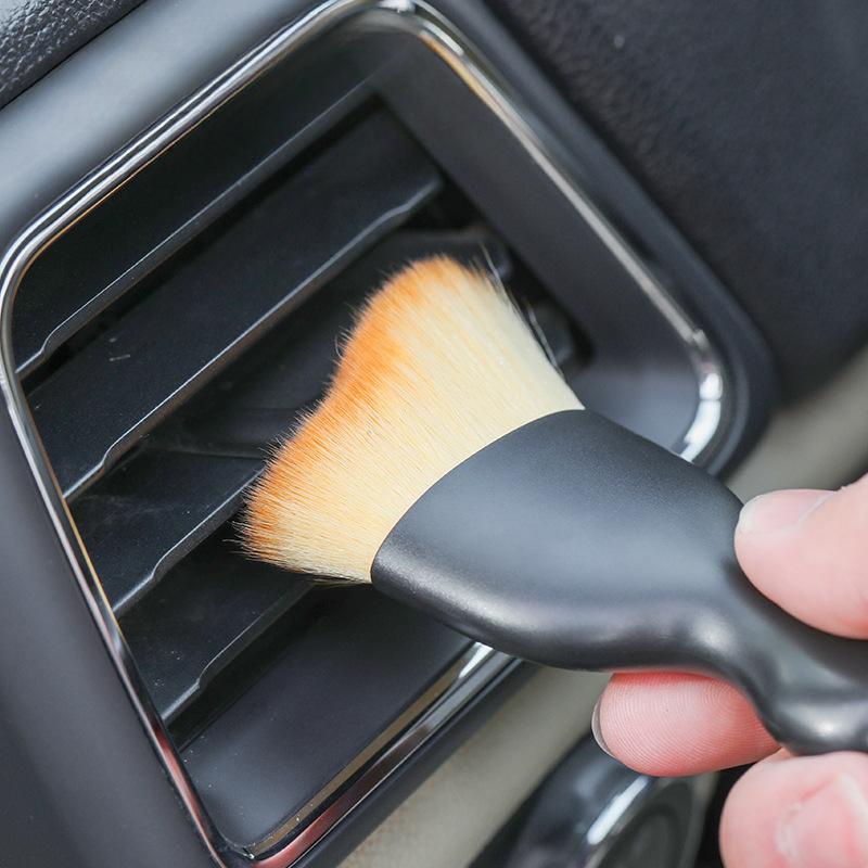 Instrumente de curățare a interiorului mașinii, aer condiționat, perie de curățare în afara trendului, perie cu peri moi pentru spălătorie auto, perie de praf pentru Gap auto