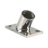 2× Stainless Steel 60 Degree 7/8" Rectangular Base Marine Boat Hand Rail Fitting