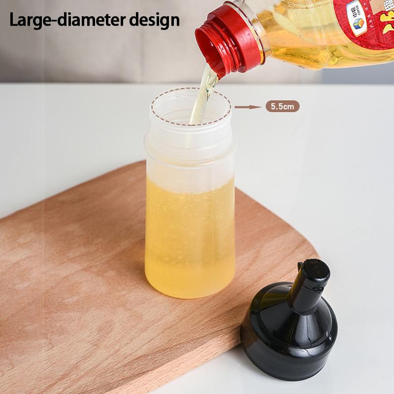 250Ml Kitchen Squeeze Seasoning Bottle With Rack Leak-Proof Condiment Empty Bottles