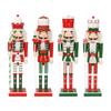 Wooden Soldier Figurine Standing King Nutcrackers 14.96inch Christmas Decors