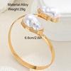 IF ME Fashionable Irregular Baroque Bangle for Women Vintage Metalic Open Cuff Bracelet Girls Party Wedding Jewelry Accessories