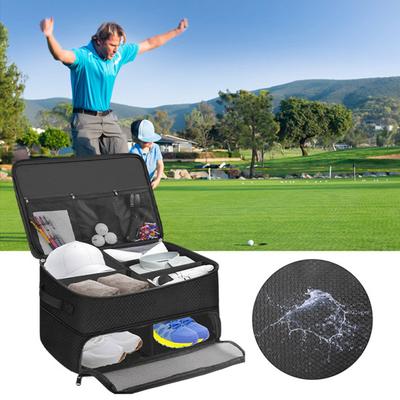 Golf Bagaj Düzenleyici Saklama Çantası Çok Cepli Tasarım Büyük Kapasiteli Fermuarlı Su Geçirmez Araba