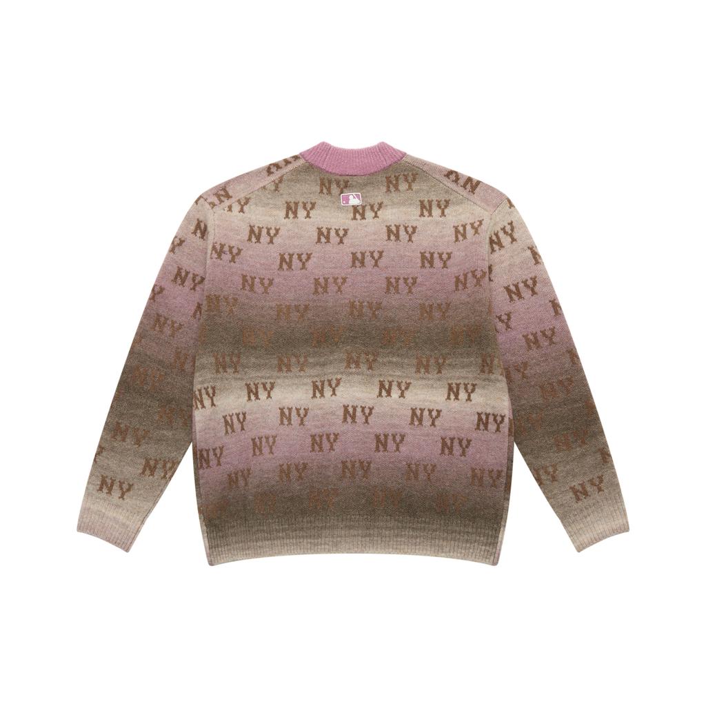 New MLB MONOGRAM Collection New York Yankees 25FW Knitwear Unisex Dark Pink 3AKCM0354-50PKD